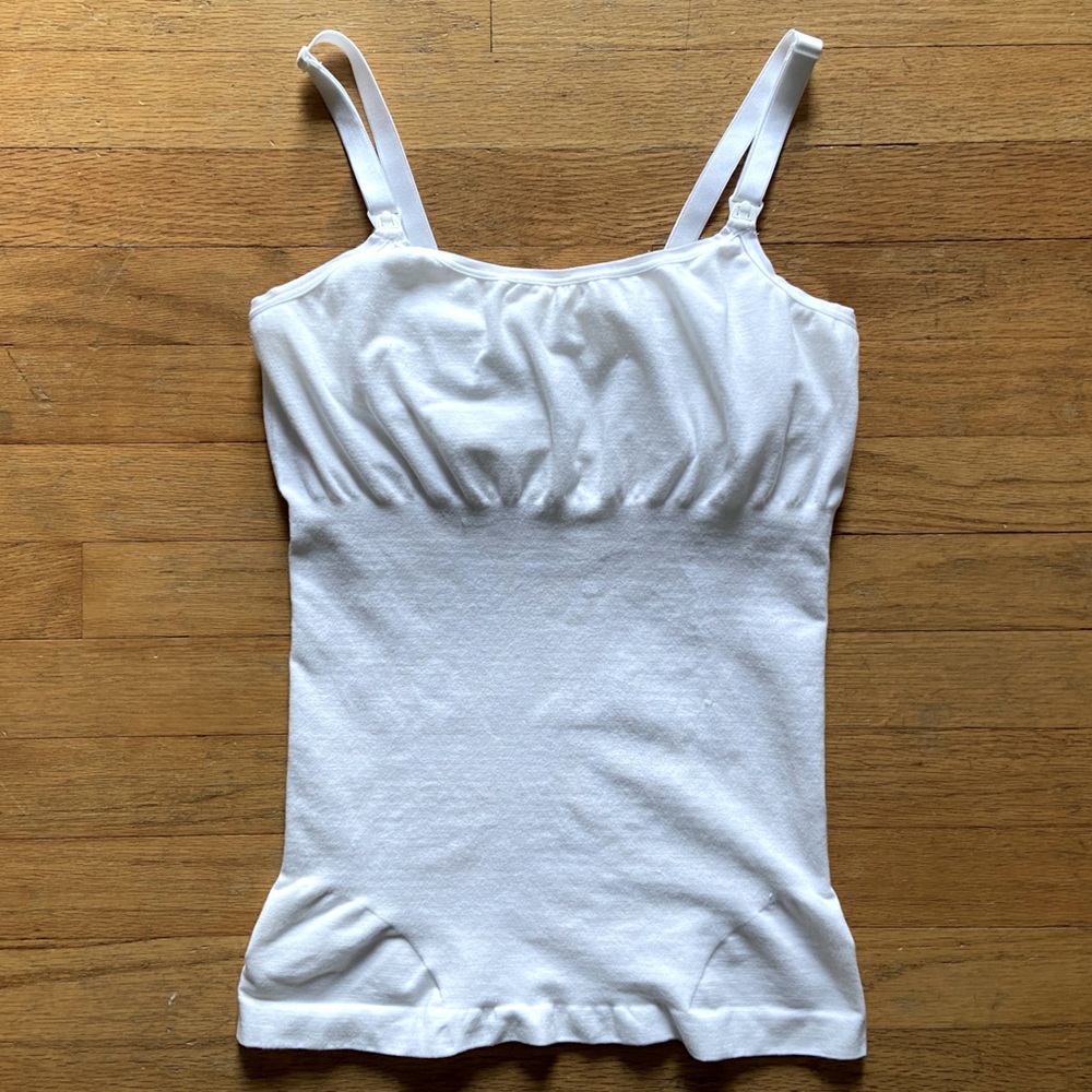Postpartum Compression Nursing Cami / Isabel Maternity / White Small